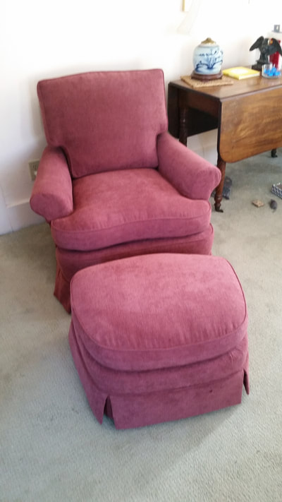 Club Chair Reupholstered