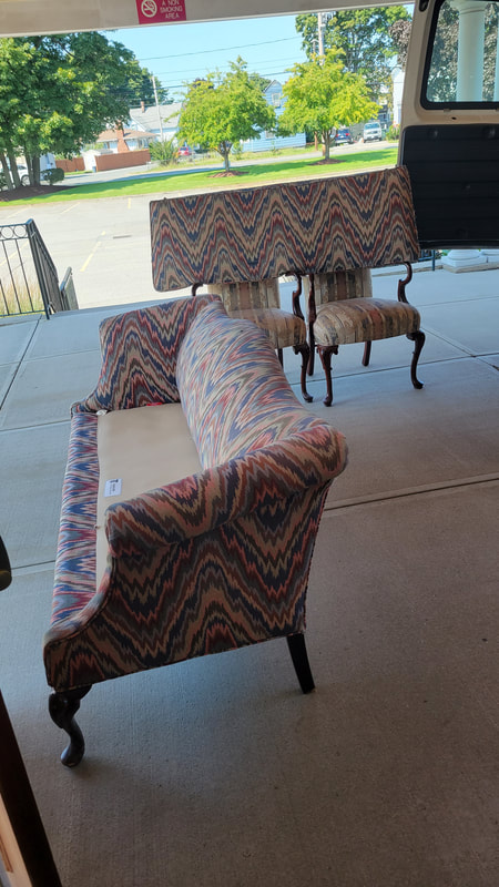 Reupholstered Furniture for a Local Funeral Home