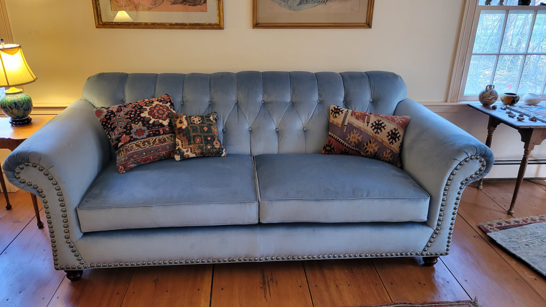 Reupholstered Tufted Sofa