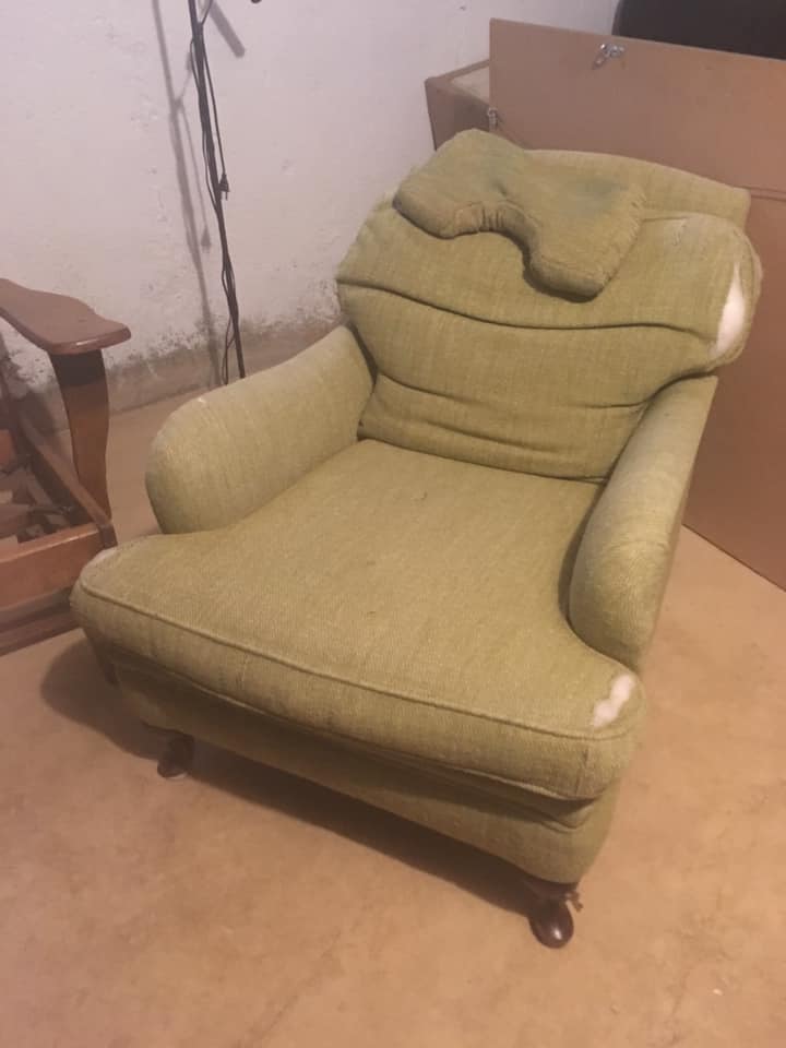 Antique Reupholstered 