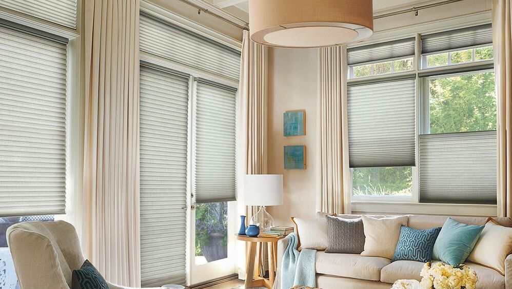 Window Treatment showroom at Landry Home Decorating in Peabody MA